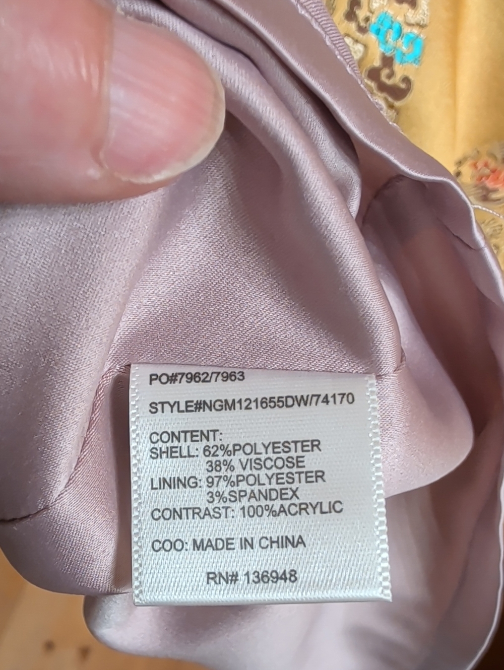 Original Nastygal Chinese Style Gold Brocade Dress Size Large - Picture 9 of 12